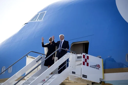 Donald Trump soseşte la Roma pentru întâlnirea cu Papa Francisc. FOTO EPA