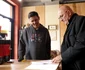 Bebe Cotimanis și Lucian Viziru, la filmările pentru „Norocoșii” / Sursa: Facebook