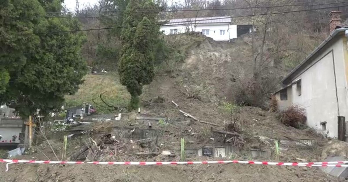 Landslide damages graves in Sighisoara cemetery | News Minimalist