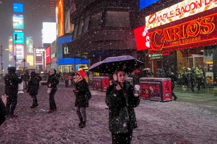 Newyorkezii au fost surprinși de ninsoare (Foto: GettyImages)
