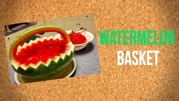 Pepenele se poate transporta mai uşor sub formă de coş