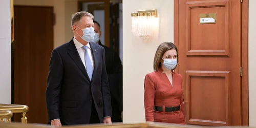 Klaus Iohannis si Maia Sandu FOTO Presidency