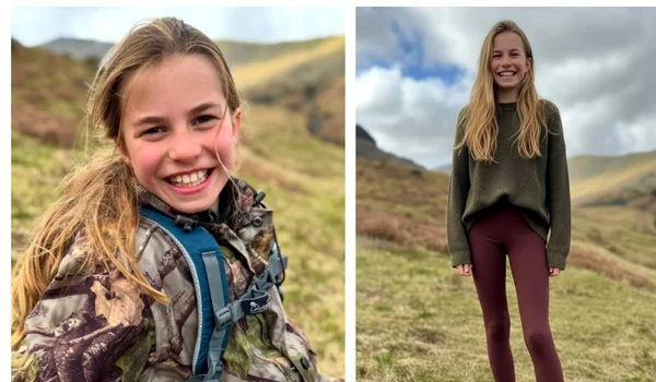 Prințesa Charlotte real versus AI jpg