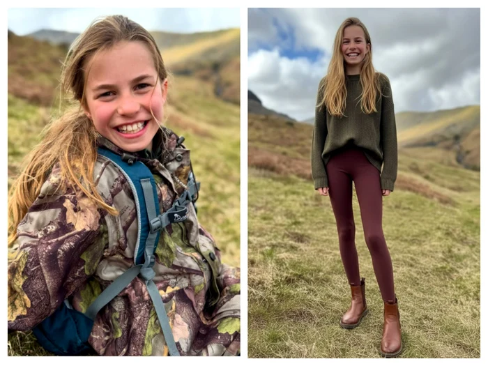 Prințesa Charlotte real versus AI jpg