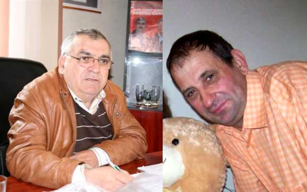 Neculai Hanţă (stânga), fostul primar PSD şi Ionel Cucu, contracandidatul bătut