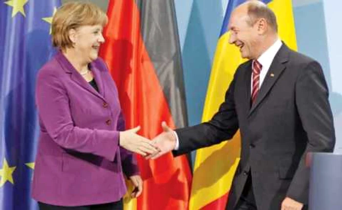 Traian Băsescu şi Angela Merkel şi-au afirmat puternicul angajament european în cadrul întrevederii