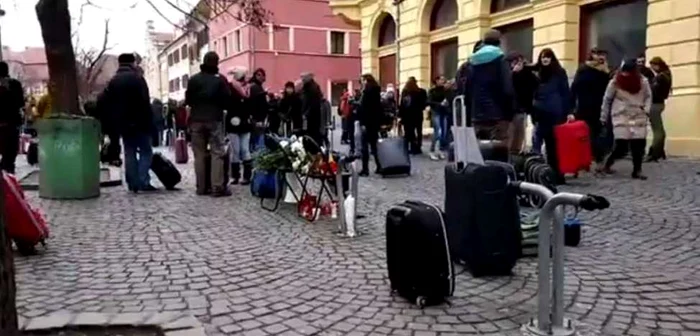 Sibienii au dat dovadă de imaginaţie şi la ultimul flashmob. FOTO: Adevărul