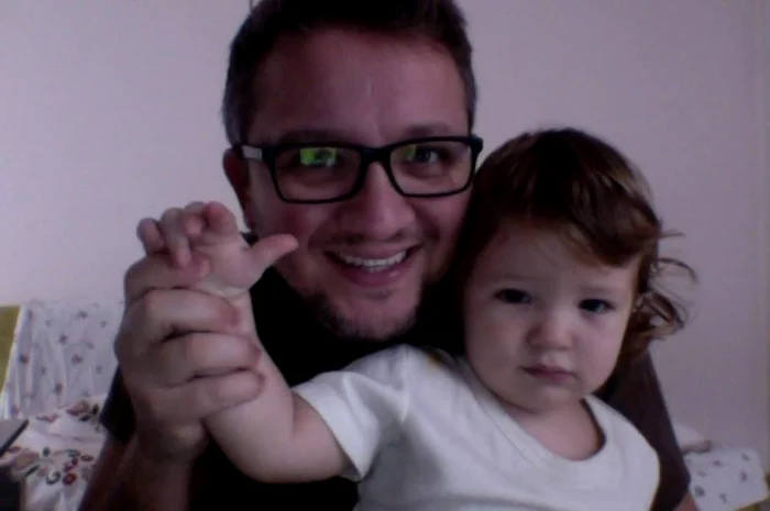 Florin Grozea şi fiul lui, SashaFoto: arhivă personală