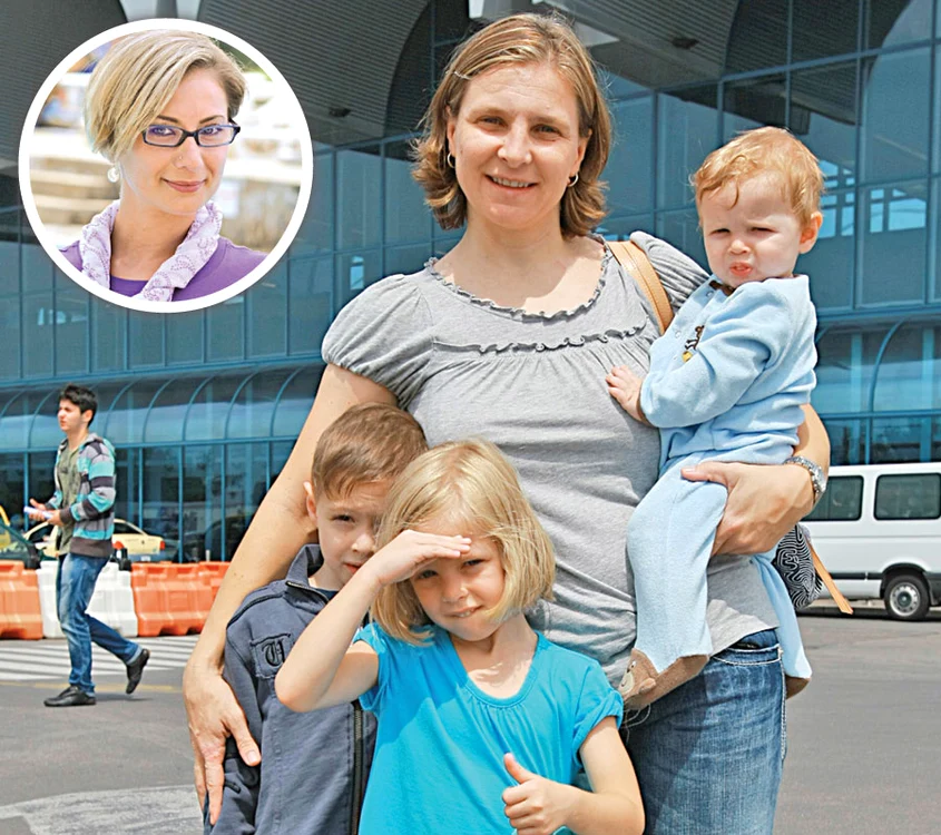 Stabilită în SUA, Daniela Silivaş a sosit, luna trecută, împreună cu cei trei copii, în vacanţă în România