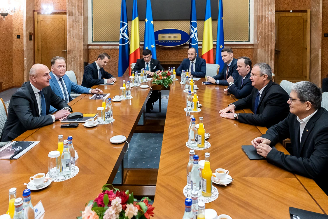 Nicolae Ciucă, întâlnire cu reprezentanții Nokian Tyres FOTO: gov.ro