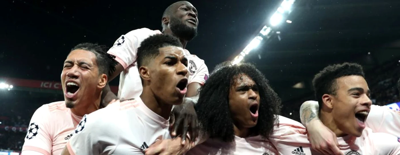 United a celebrat o calificare fantastică la Paris. FOTO: GettyImages