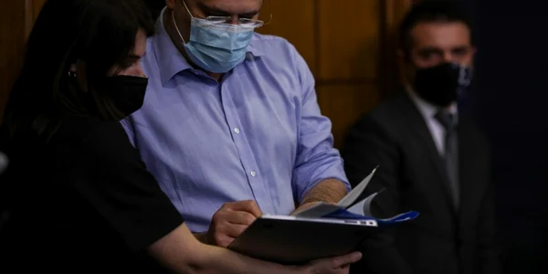 Conferinţă de presă Planul Naţional de Redresare şi Rezilienţă Cristian Ghinea Dan Barna FOTO Inquam Photos / Octav Ganea
