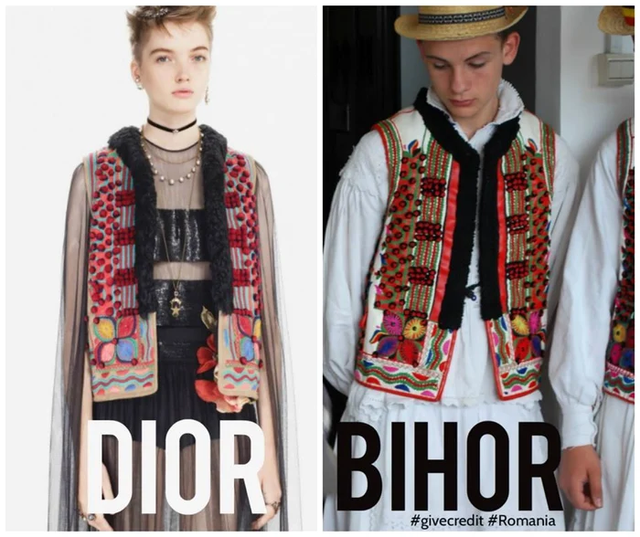 Creatia Dior si cojocul din Bihor Foto-Facebook