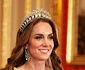 Prințesa Kate în rochie galbenă și cu tiara Queen Mary's Lover's Knot, GettyImages 