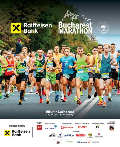 Interes record pentru Raiffeisen Bank Bucharest Marathon: cursa de Semimaraton este sold out iar cursa de Maraton înregistrează o crestere de 60%
