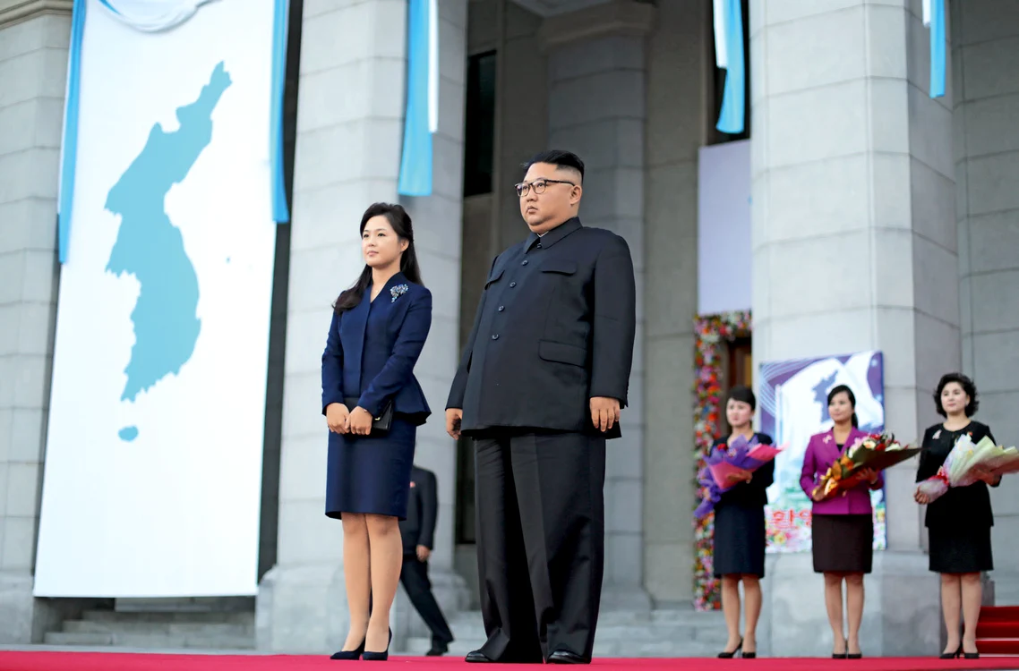 Kim Jong-un şi soţia sa, Ri Sol-ju