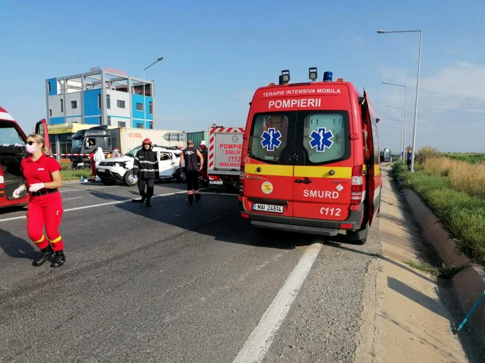 Patru oameni morți în Sibiu, după un accident înfiorătorFoto: ISU Sibiu