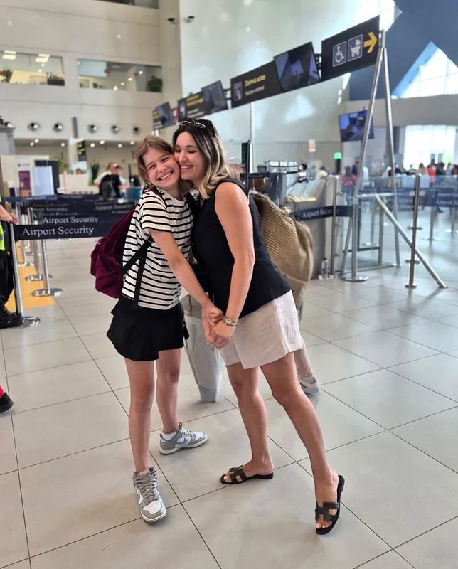 Ela Crăciun și-a luat “ la revedere” de la fiica ei Foto: arhiva personală 