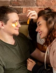 medium shot smiley couple indoors jpg