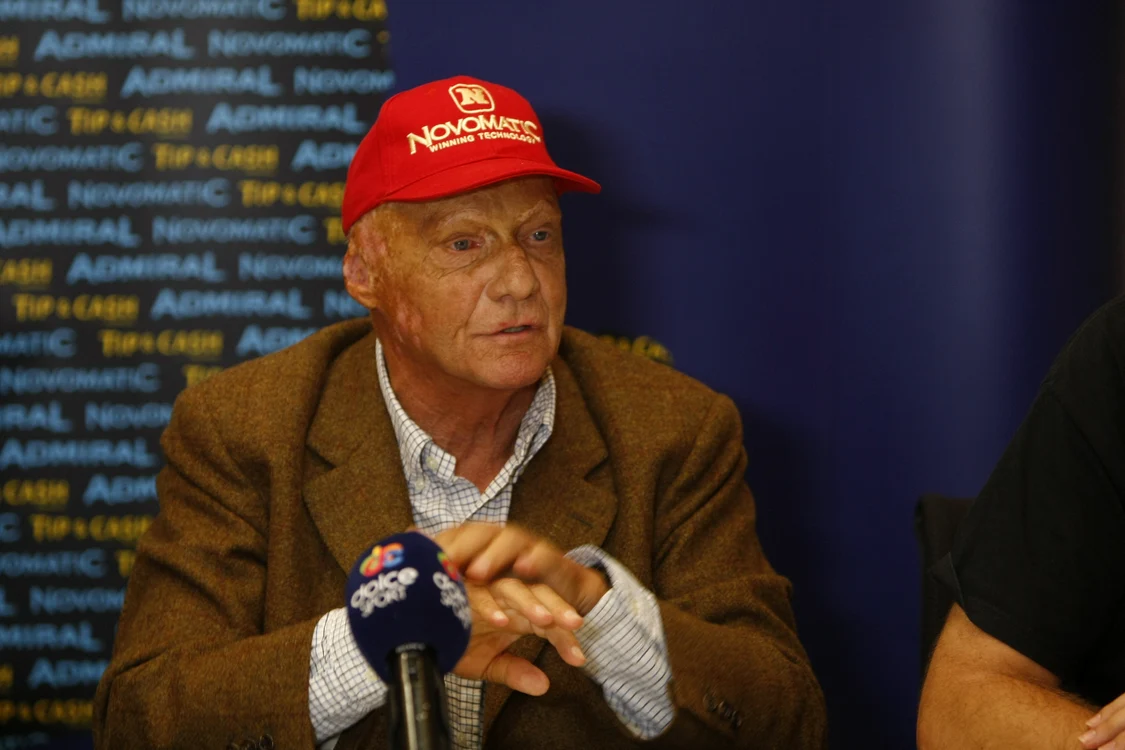 Niki Lauda a venit în România pentru a promova imaginea unei firme de jocuri de norocFoto: Eduard Enea