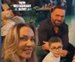 Cornel Păsat, împreună cu soția și copilul la party foto: Instagram 