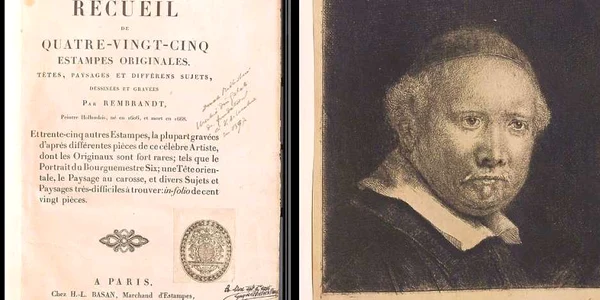 Gravură de Rembrandt în colecţia bibliotecii din Galaţi FOTO C Crângan