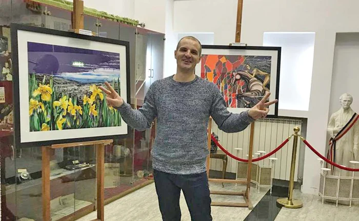 Valentin Boantă şi-a expus tablourile la Ateneul Iaşi