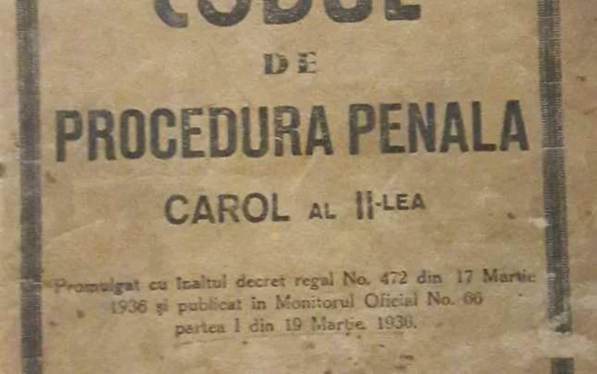 Codul lui Carol al II-lea a fost emis în anul 1936 FOTO Diana Frîncu