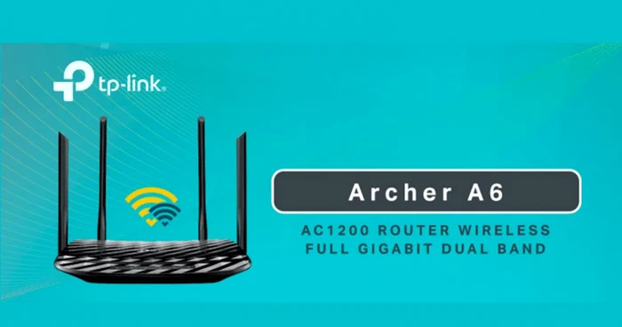 router wireless Gigabit Archer A6 AC 1200 MU-MIMO