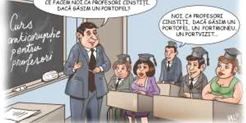 cursuri etica profesori caricatura Vali Ivan