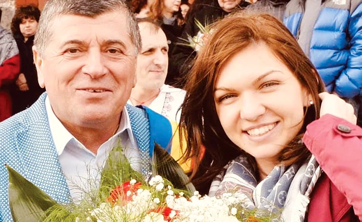 Campioana Simona Halep, alături de Emanoil Savin, fost edil în Buşteni. Foto: Facebook/Emanoil Savin