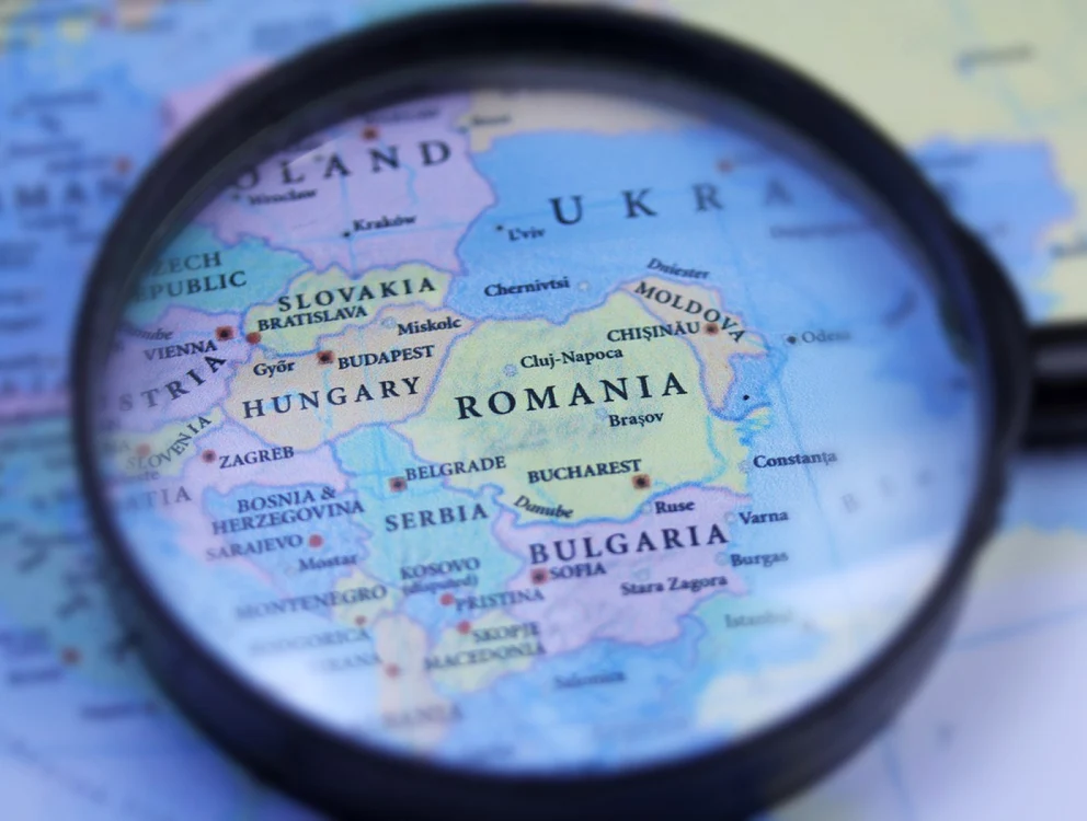 Lupa pusă pe România, într-o hartă