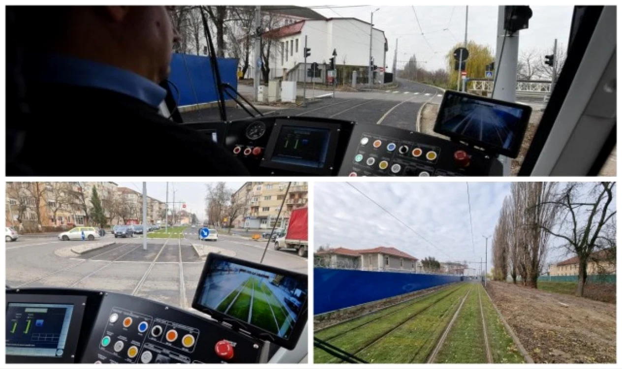 Prima linie de tramvai construită după 1990 în România a fost dată în folosinţă la Oradea FOTO: Primăria Oradea