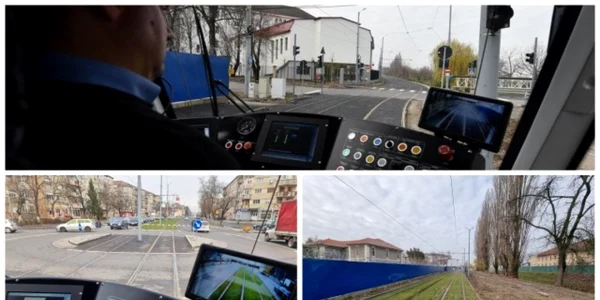 Prima linie de tramvai construită după 1990 în România a fost dată în folosinţă la Oradea
