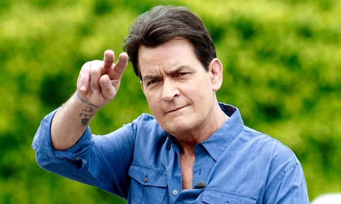 Charlie Sheen at the 'EXTRA' live TV show in Los Angeles  jpeg