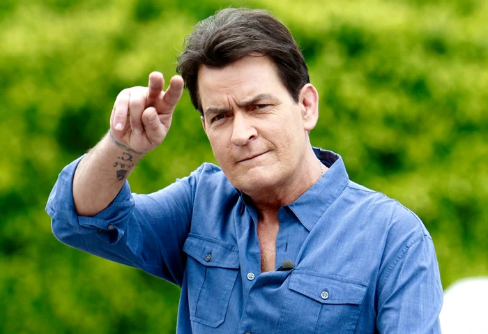 Charlie Sheen at the 'EXTRA' live TV show in Los Angeles  jpeg