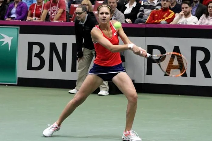 Andreea Mitu in actiuneFOTO: Fed Cup