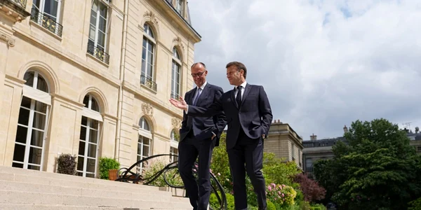 Noul cancelar german Friedrich Merz, în vizită în Franța FOTO EPA EFE jpg