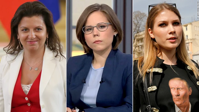 Cele mai influente activiste pro-Kremlin: Simonian, Dughina, Katasonova FOTO CNN