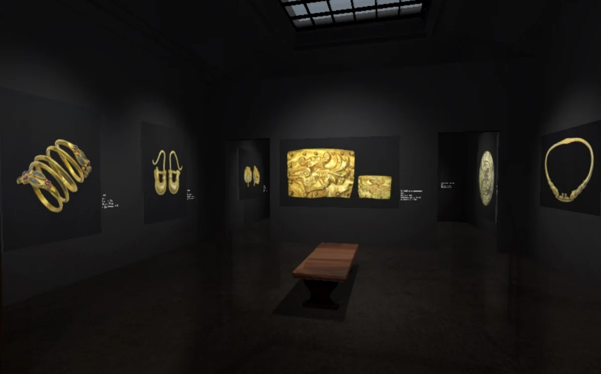 Imagine din expoziţia de artă în realitate virtuală