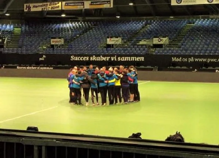 Echipa Romaniei la finalul antrenamentului de dimineata