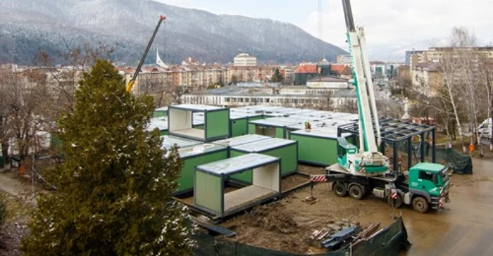 Spitalul Modular ATI de la Piatra Neamţ va fi funcţional în circa două luni FOTO Dăruieşte Viaţă