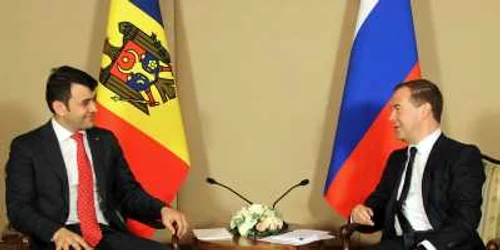 Chiril Gaburici si Dmitri Medvedev