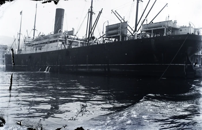 Vapor din portul Hamburg în anii 1900. Sursa Fortepan.hu