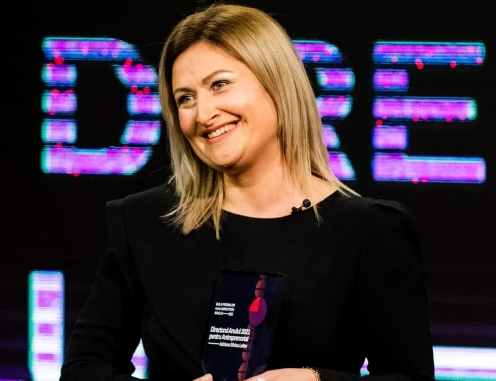 Adriana Lefter,  la Gala Premiilor pentru Directorii Anului 2021, sursa: Arhivă Personală