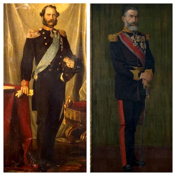 Regele Christian al IX-lea al Danemarcei și Regele Carol I al României. FOTO: Casa Majestății Sale
