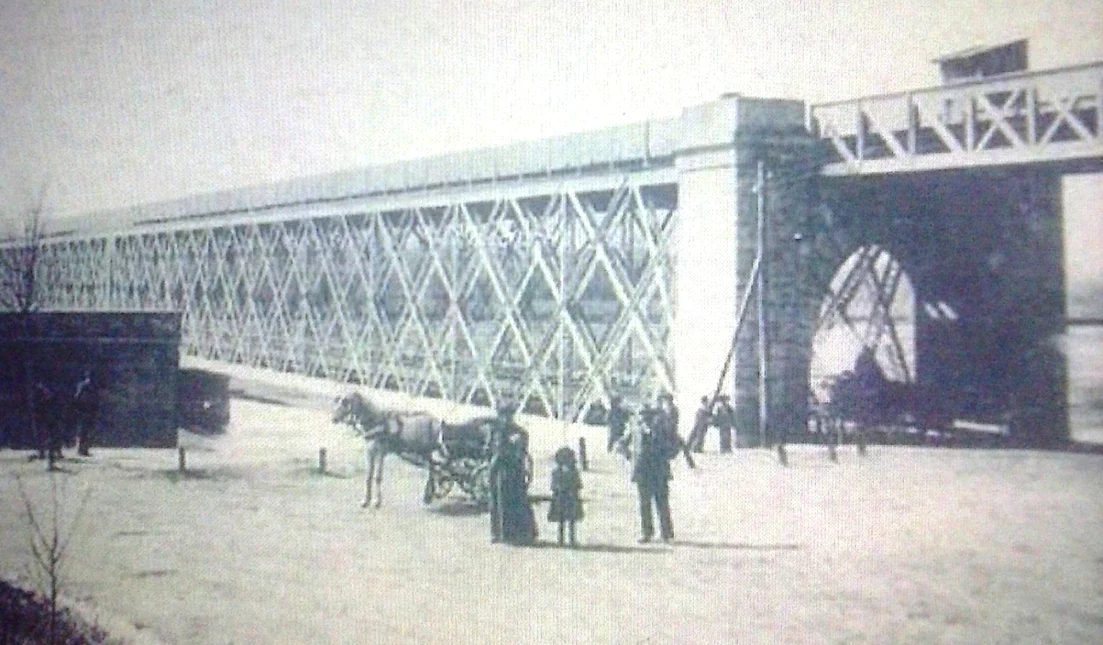 Podul de la Cosmești, construcție realizată de Anghel Saligny FOTO: Arhivă