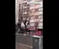 Clădiri care se prăbușesc în Turcia după cutremur - GIF