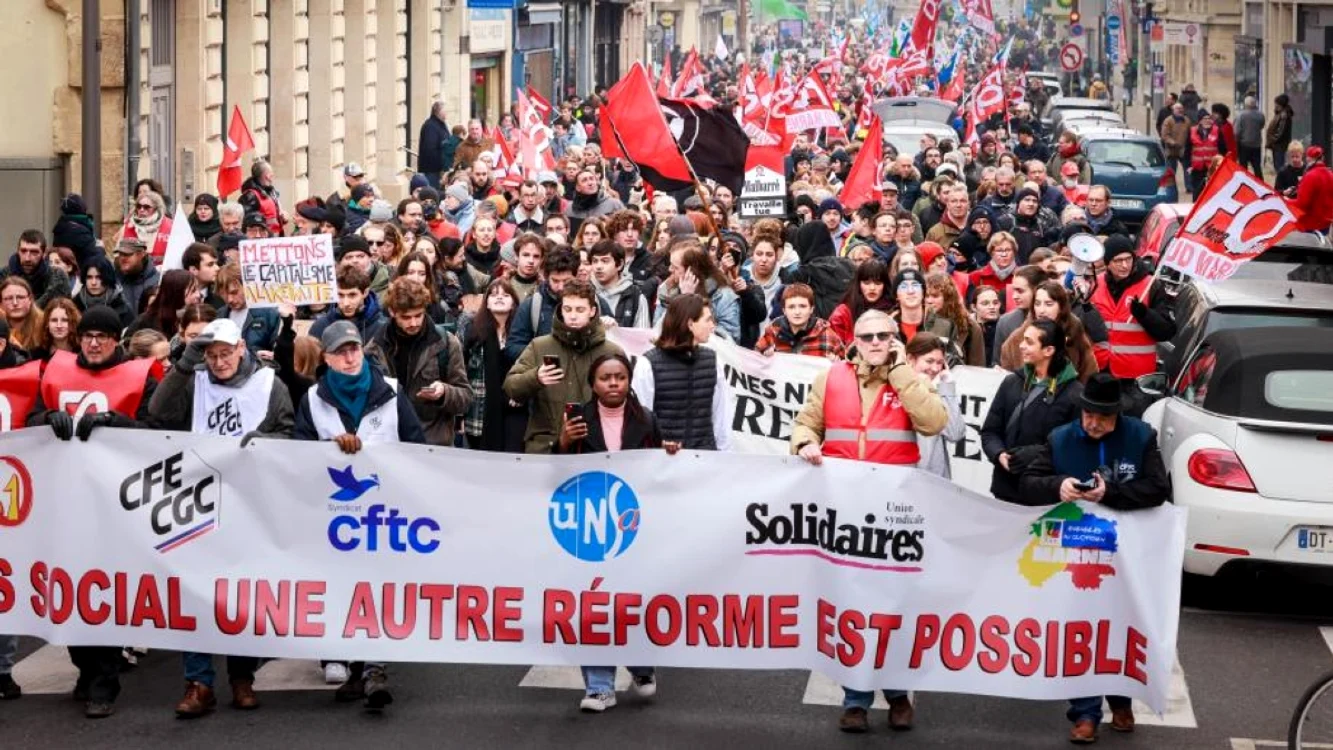 Franvezii au protestat în peste 250 de oraşe. FOTO L'Union