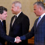 Nicușor Dan și Adrian Veștea FOTO Mediafax 